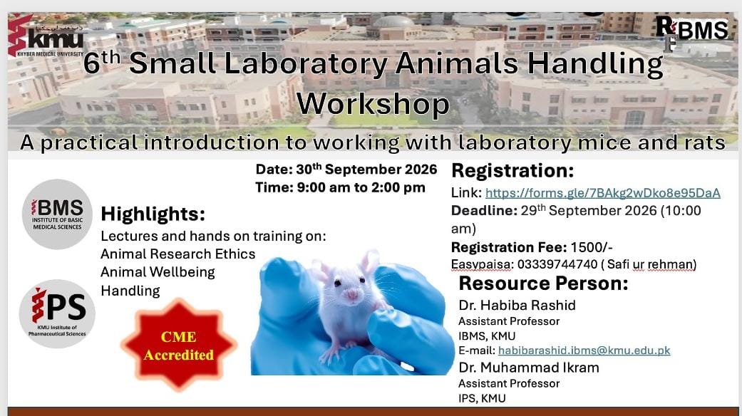 6th Small Laboratory Animals Handling Workshop